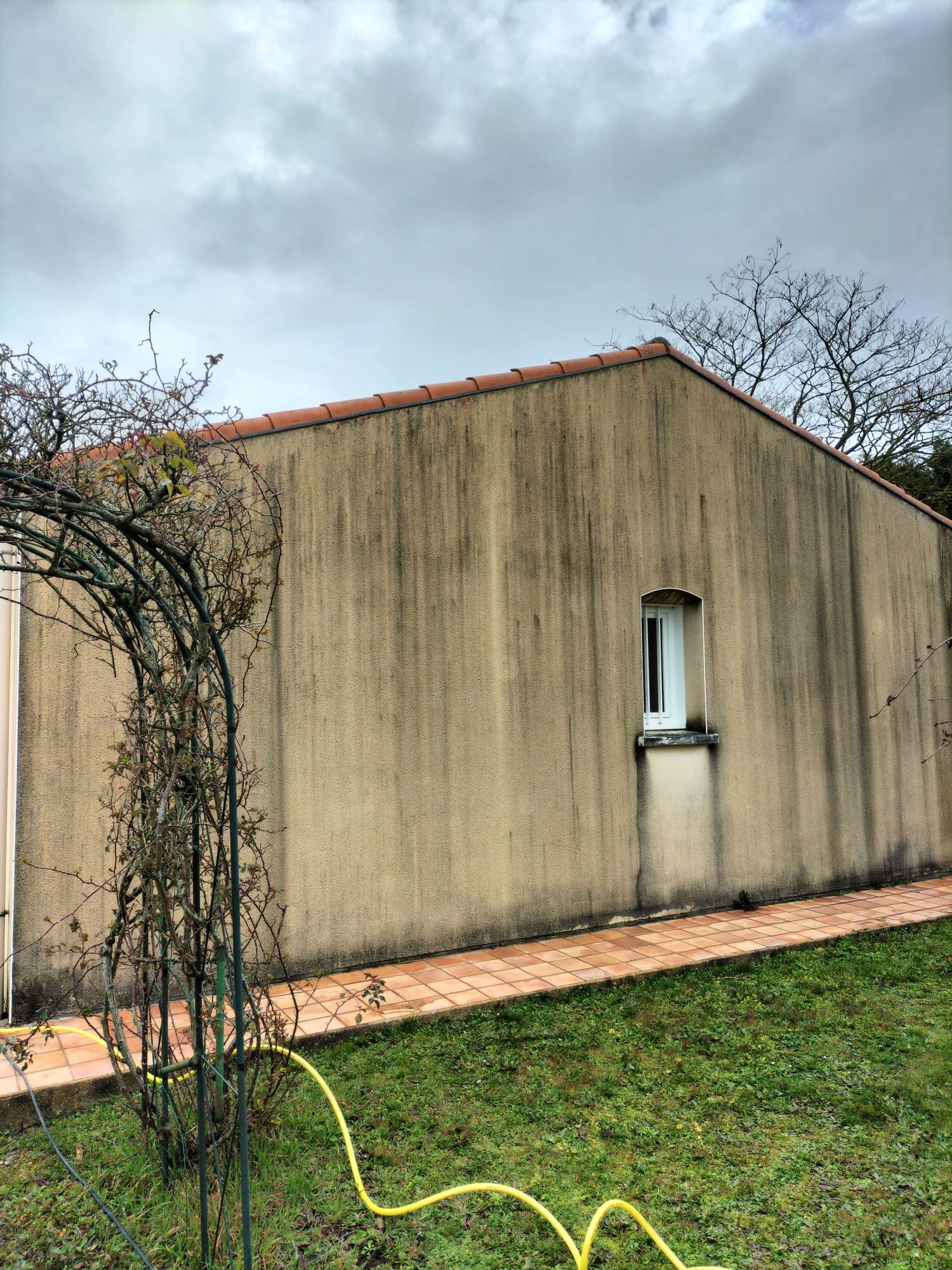 Façade avant nettoyage